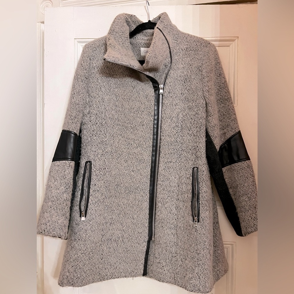 Calvin Klein Wool Mixed Media Winter Coat